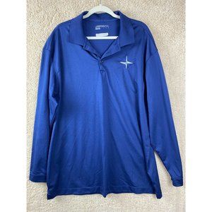 Bohler Welding Men Sz XXL  Nike Long Sleeve Polo Navy Blue